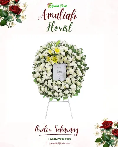 Krans Bunga Duka Cita di Clekatakan